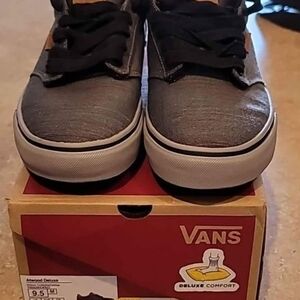Vans Gray Canvas Sneakers with Classic Design